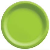 Kiwi Green Round Paper Plates - 6.75" (Pack Of 20) - Perfect For Parties, Celebrations & Picnics
